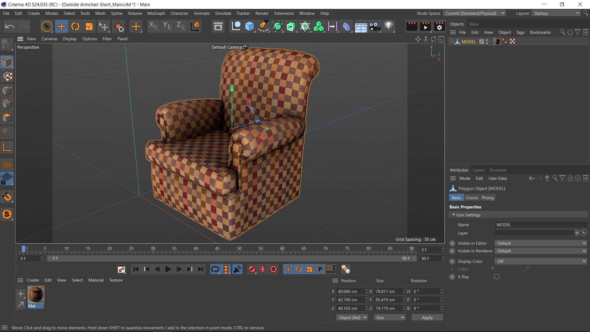 3D Model Short Chair Scan - TurboSquid 2114844