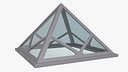 Rooftop Pyramid Skylight Window