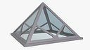 Rooftop Pyramid Skylight Window