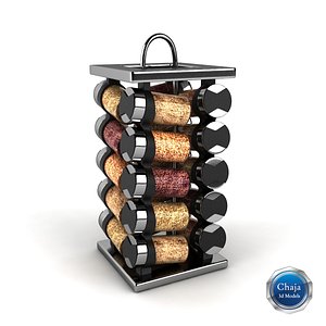 Mini spice rack for Bormioli 8 ml and 4 ml jars by XVIIarcano, Download  free STL model