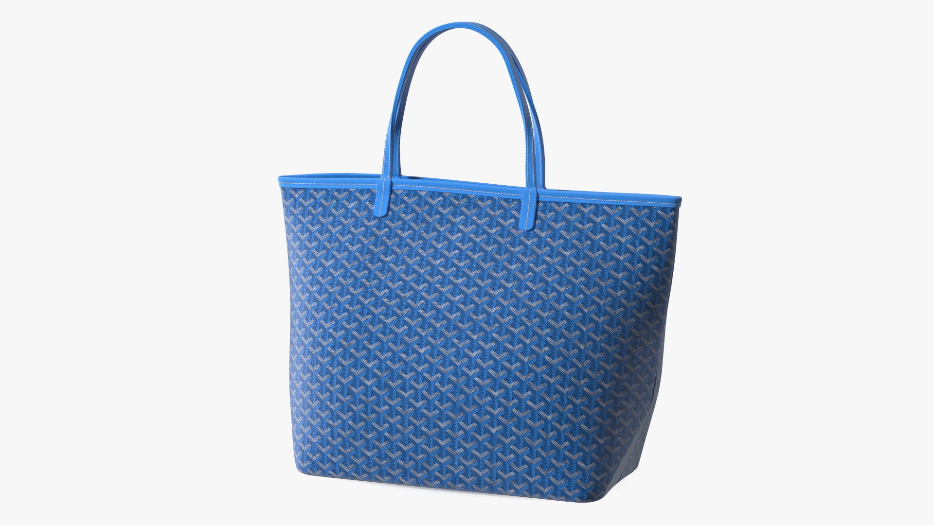 Classic Navy Blue Tote Bag 3D model preview
