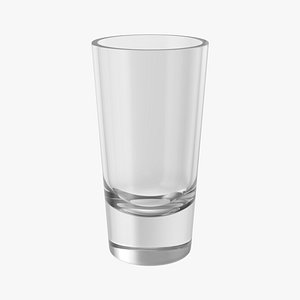 3D model realistic shot glass