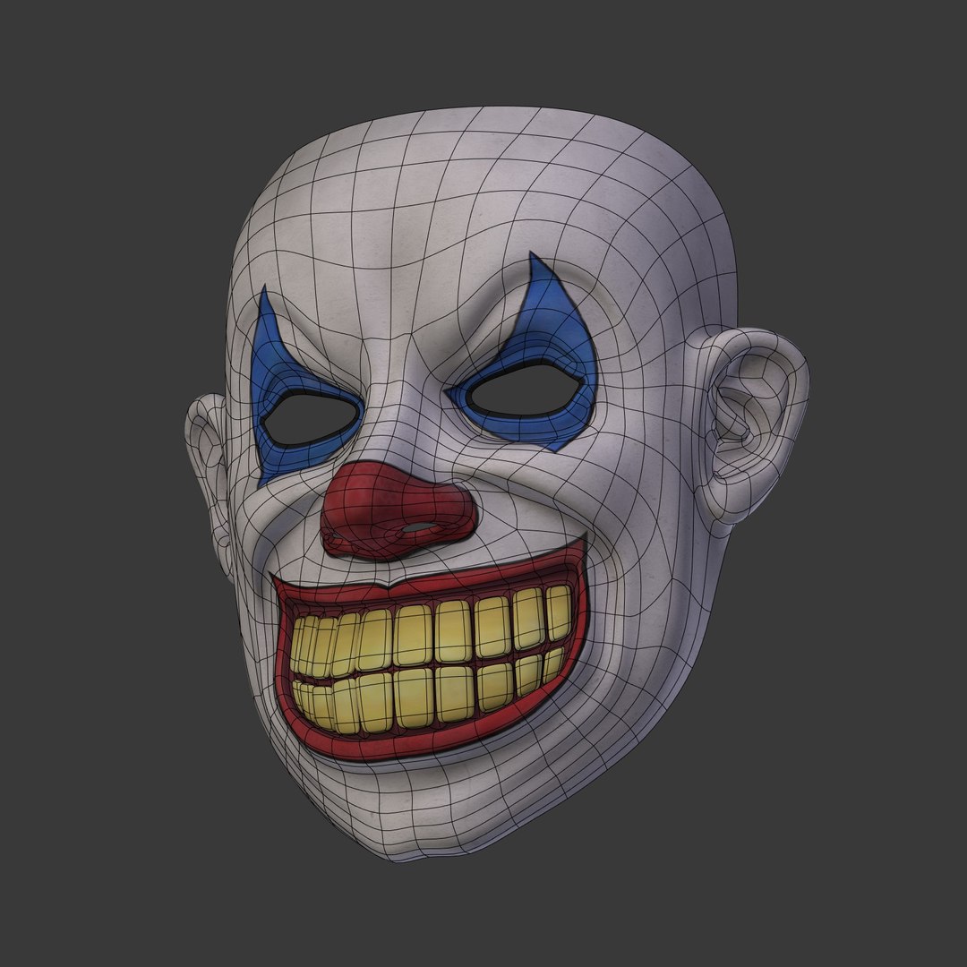 3d Clown Mask