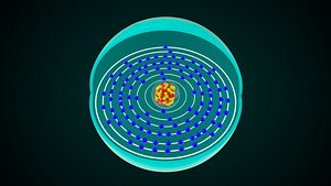 3D Roentgenium Chemical Element