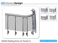 3DMD Railing Post on Panel A V4.6