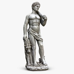 greek man sculpture 3d model
