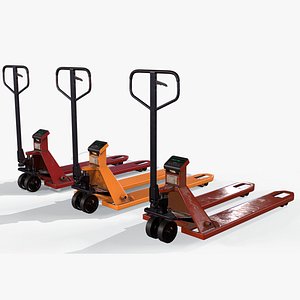 Pallet jack Low-poly 3D model