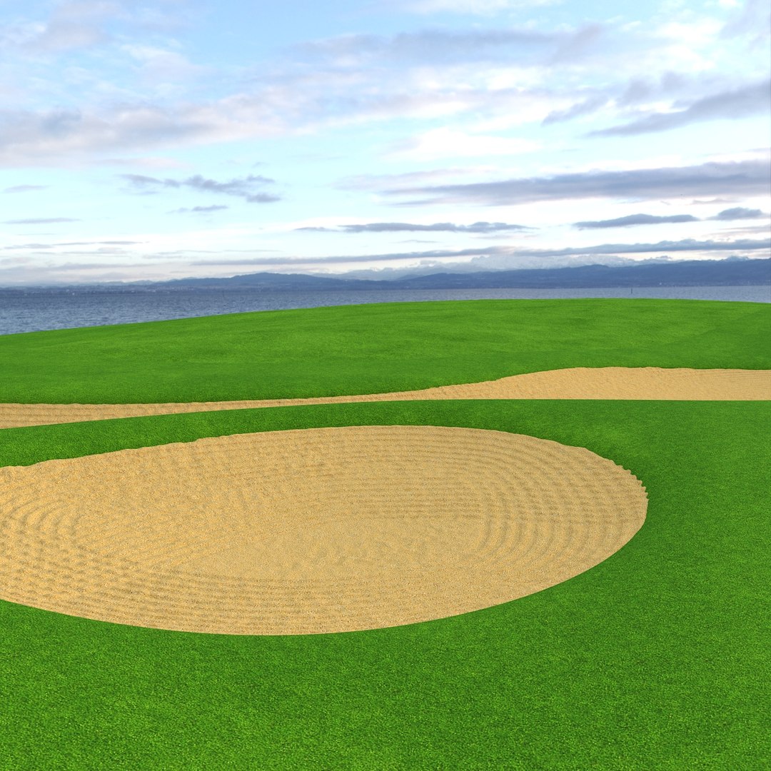 Golf Course Sand Pit 3D model preview