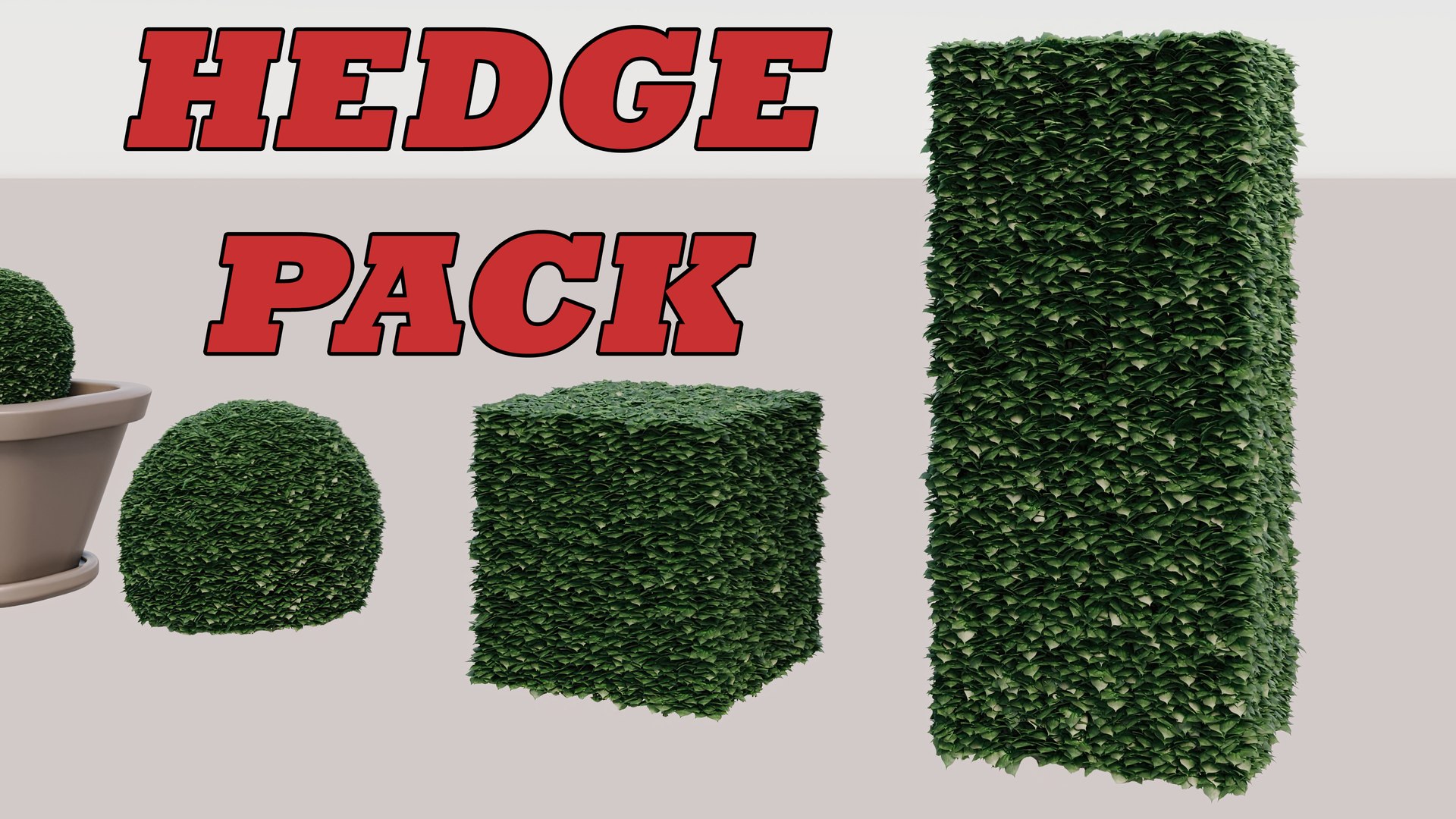 3D Hedge Pack Model - TurboSquid 2171116