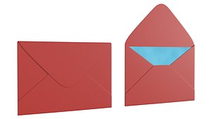 3D Envelope Open and Close PBR 3