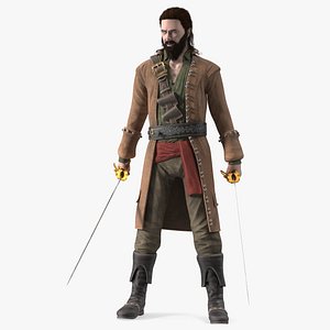 Rogue Pirate Man with Sabers
