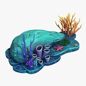 Cartoon Coral Reef v2 3D