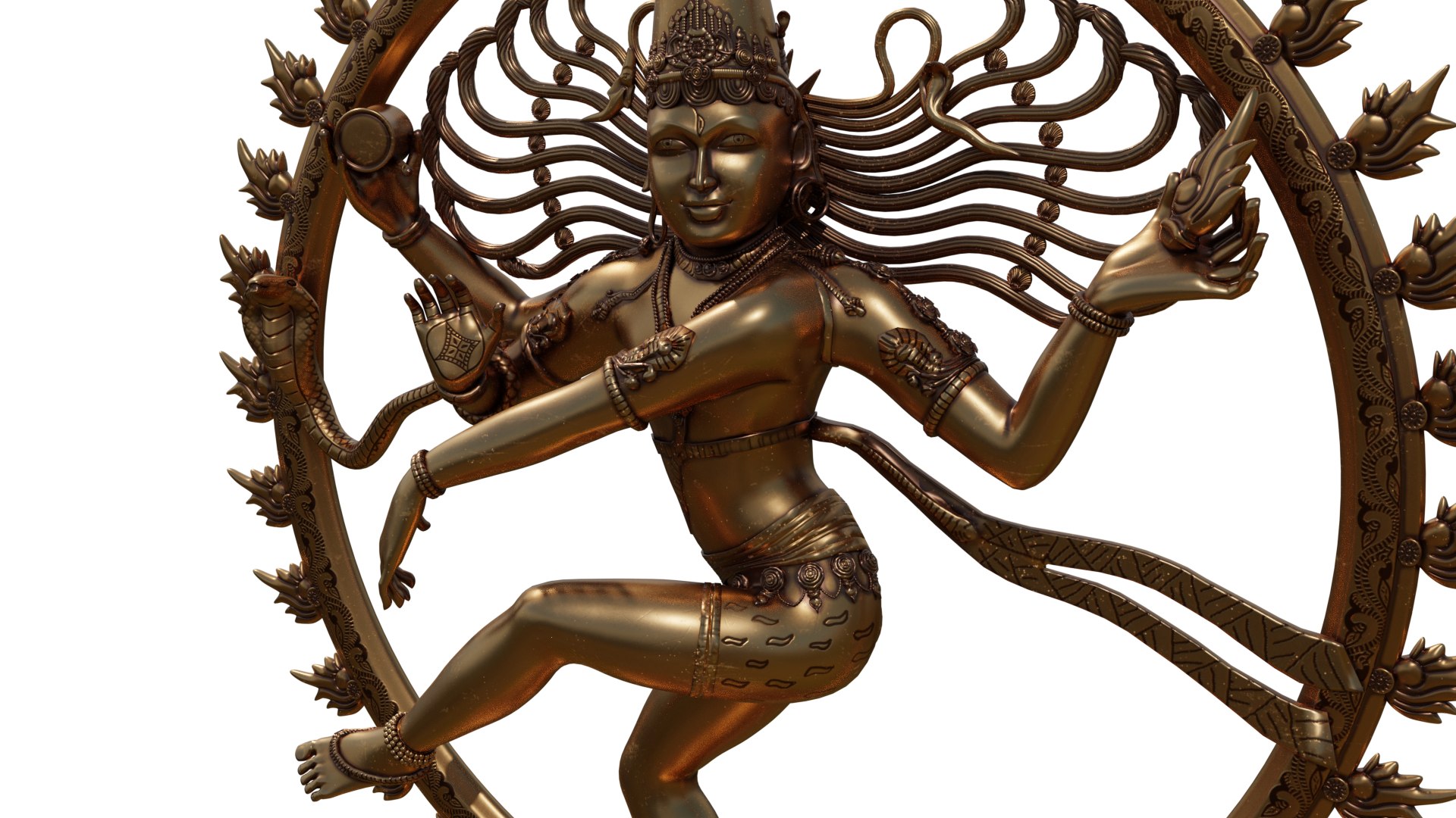 3D Natarajar Sculpture - TurboSquid 1699003