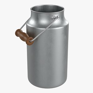 Aluminum milk can 01