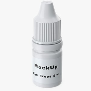 Medical Drops Bottle 5ml Mockup