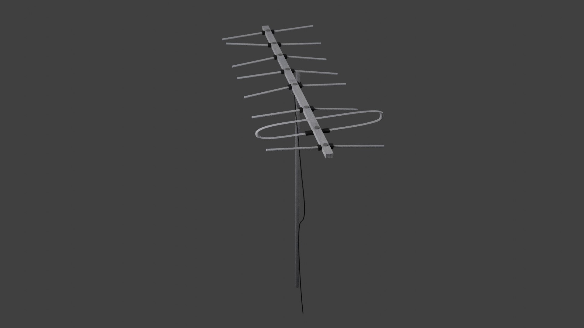 3D Old TV Antenna Model TurboSquid 2086828