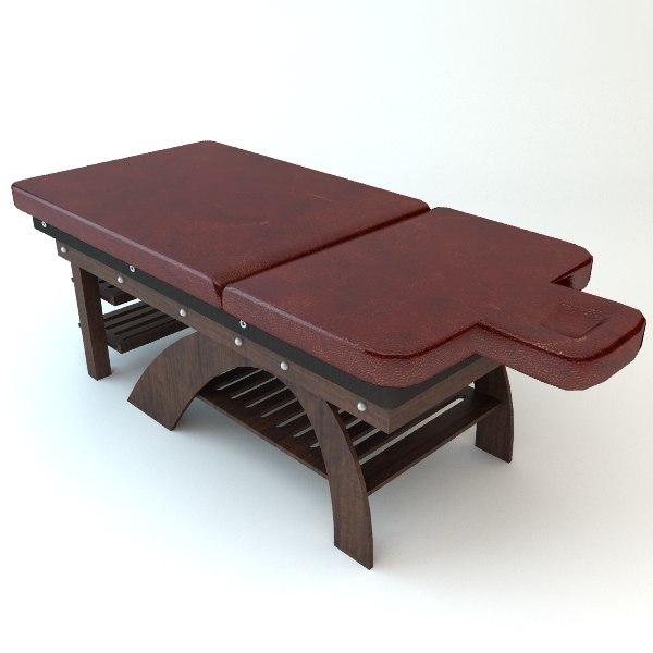 3d leather massage table