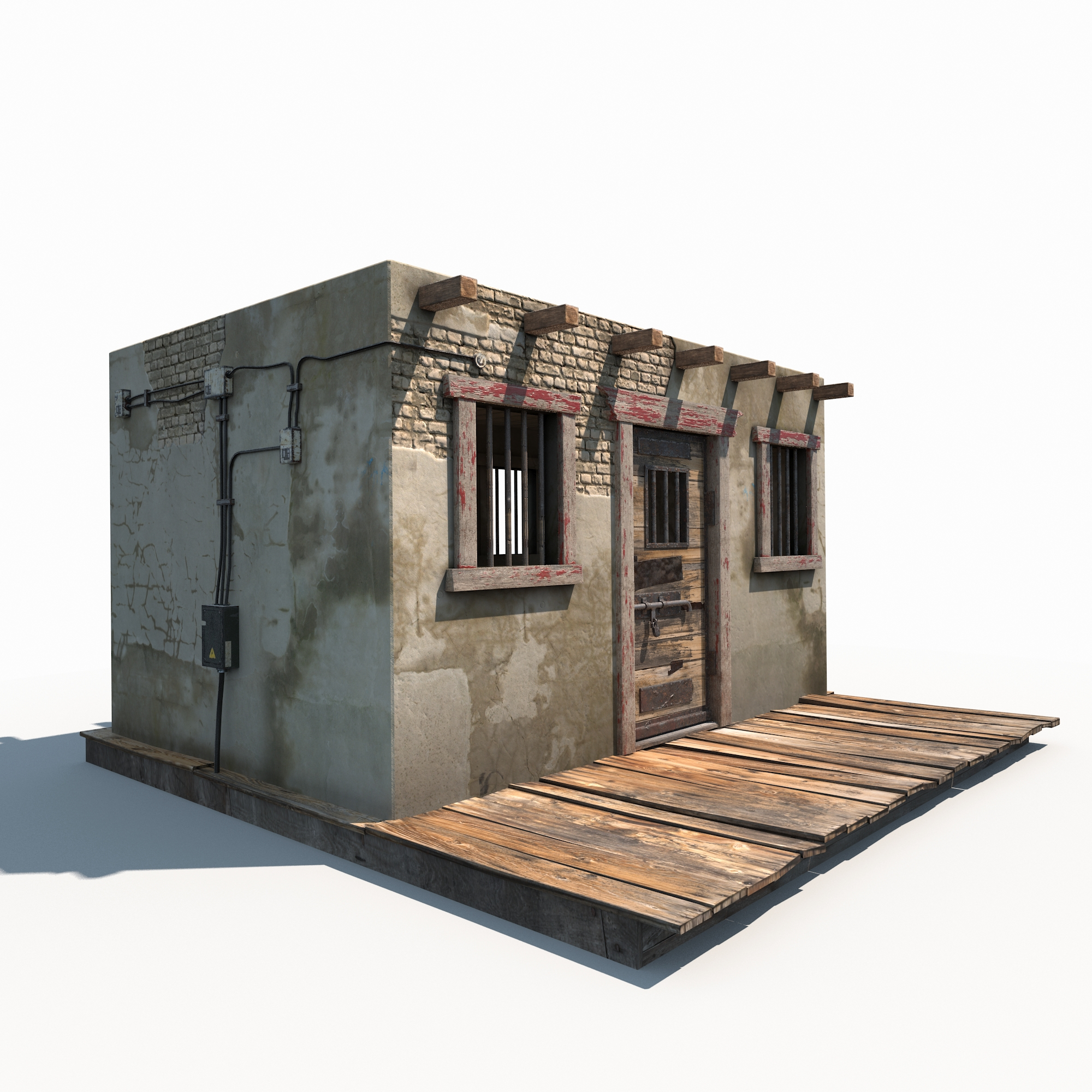 3D wild west jail model - TurboSquid 1217199