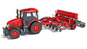 3D tractor seed drill