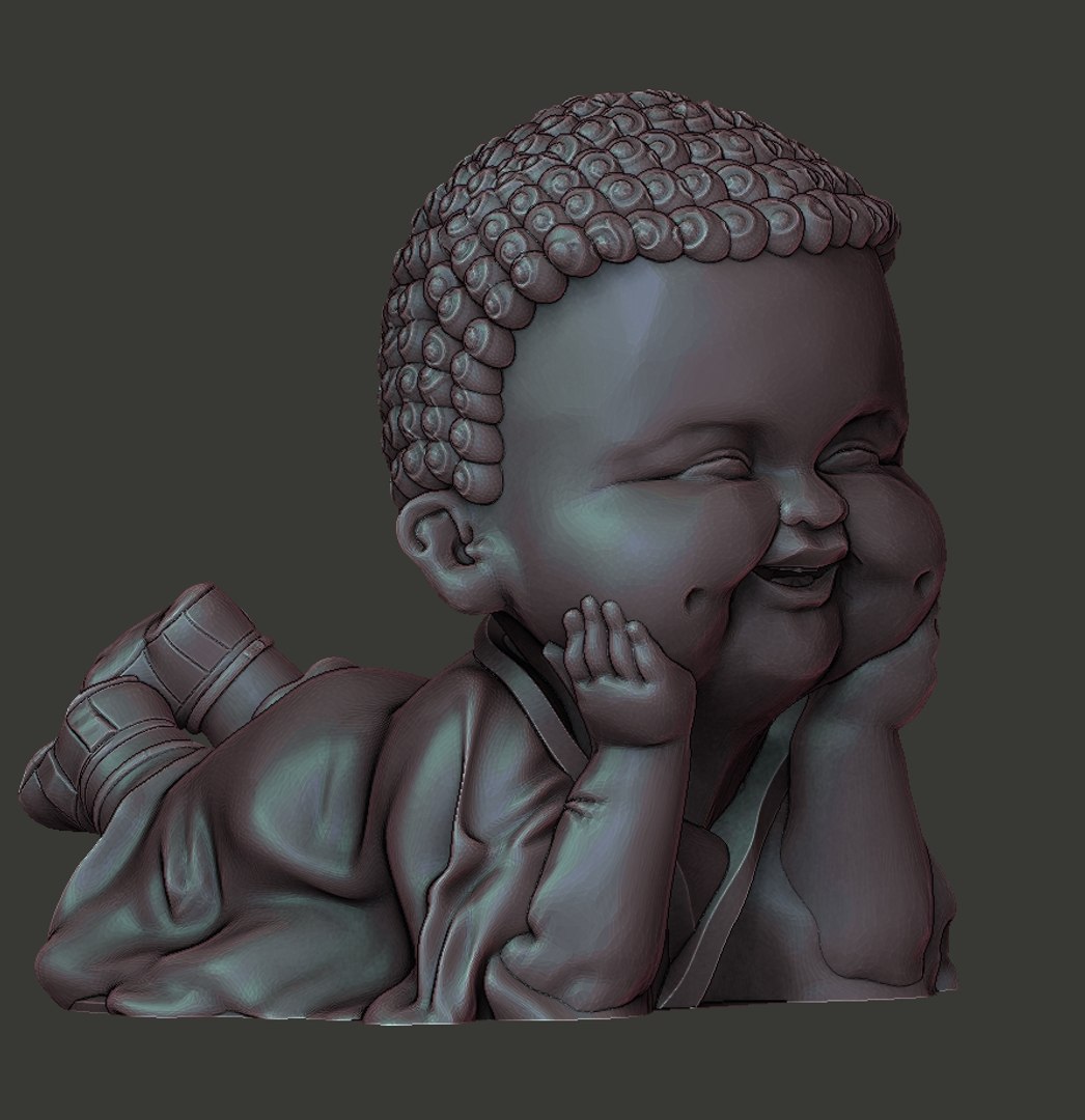 Baby Buddha Model TurboSquid 1734228