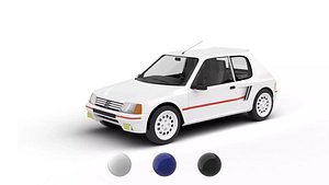 Peugeot 205 Turbo 16 1984 3d model