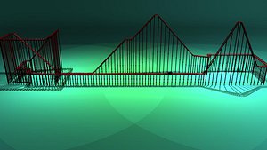 3d model rollercoaster