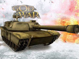 army m1a1 abrams battle tank 3d model