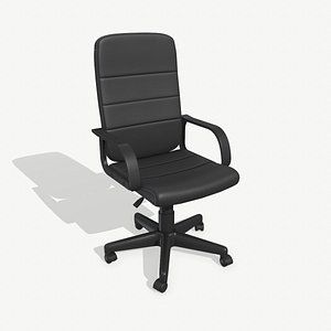 3D model low-poly office chair