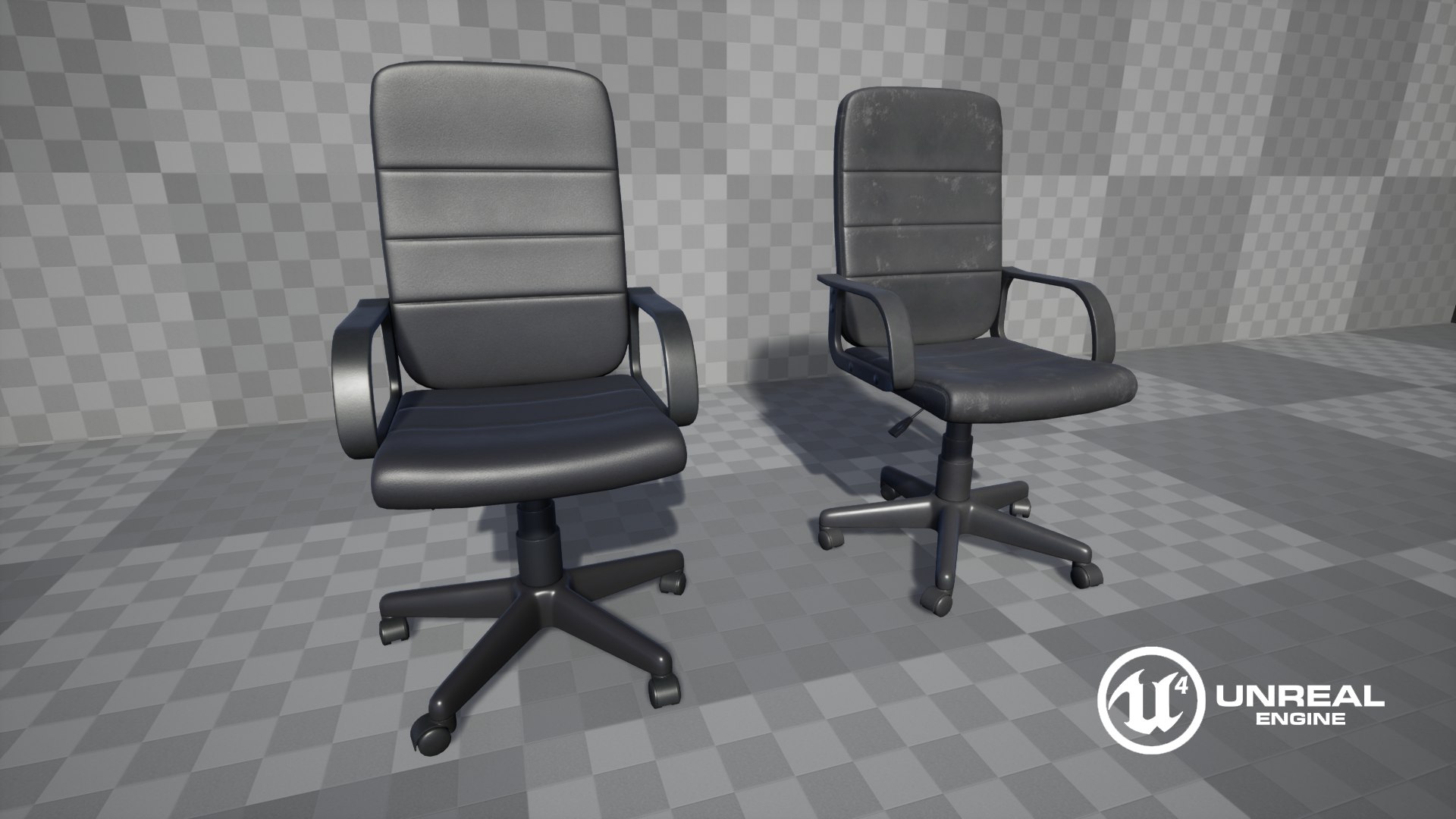 3D model low-poly office chair - TurboSquid 1645471