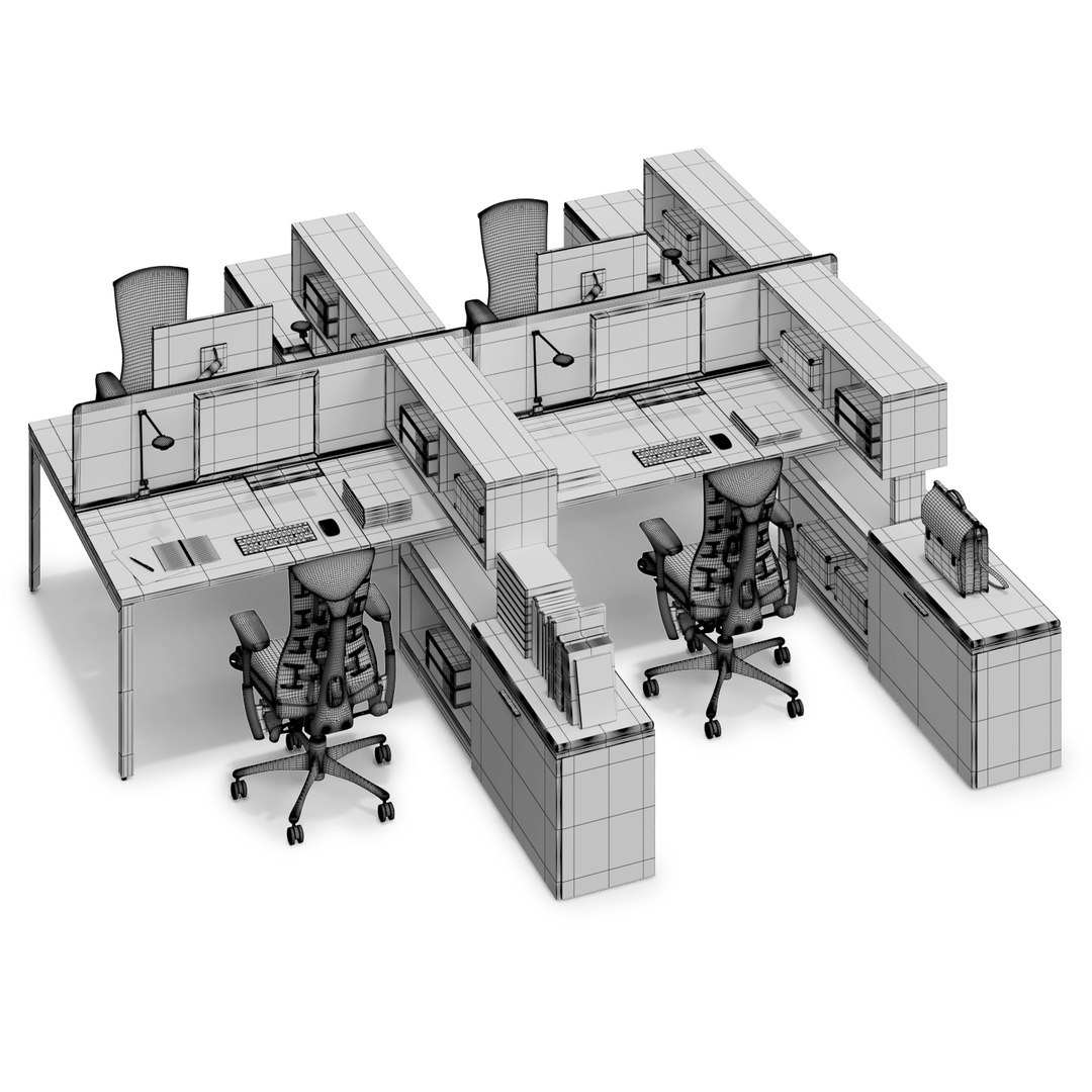 Herman Miller Layout 3D Model - TurboSquid 1486737