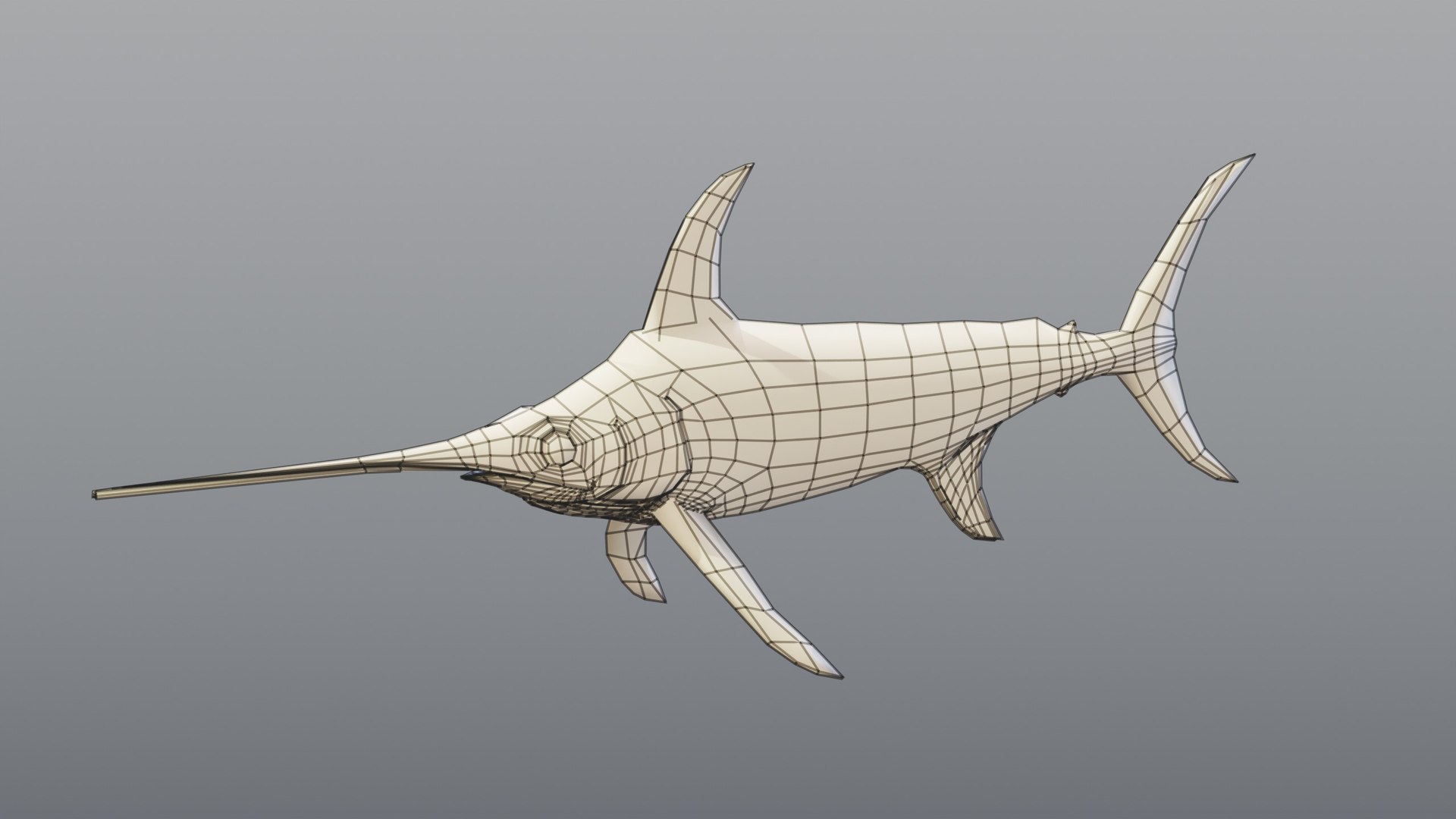 3D model Swordfish - Static PBR https://p.turbosquid.com/ts-thumb/h0/eRjb4a/bW/10_swordfishstatic_10_wire_cage/jpg/1791558551/1920x1080/fit_q87/00a4431da7d9626c9e29a32ef20c6330873c7ee5/10_swordfishstatic_10_wire_cage.jpg