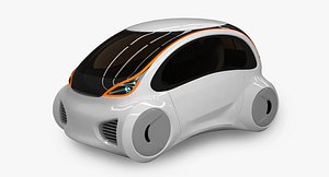 3D model futuristic car concept