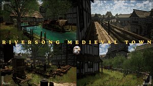 Riversong Medieval Metropolis  Living Fantasy Town with River Market  Hidden Cave