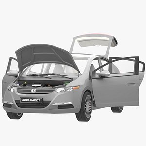 3D model Honda insight 2010 lowpoly