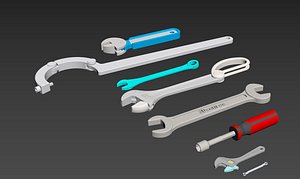 wrenchs hook 3D model