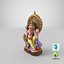 Estatua de color Ganesha C4D