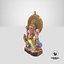 Estatua de color Ganesha C4D