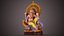 Estatua de color Ganesha C4D