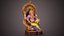 Estatua de color Ganesha C4D