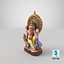 Estatua de color Ganesha C4D