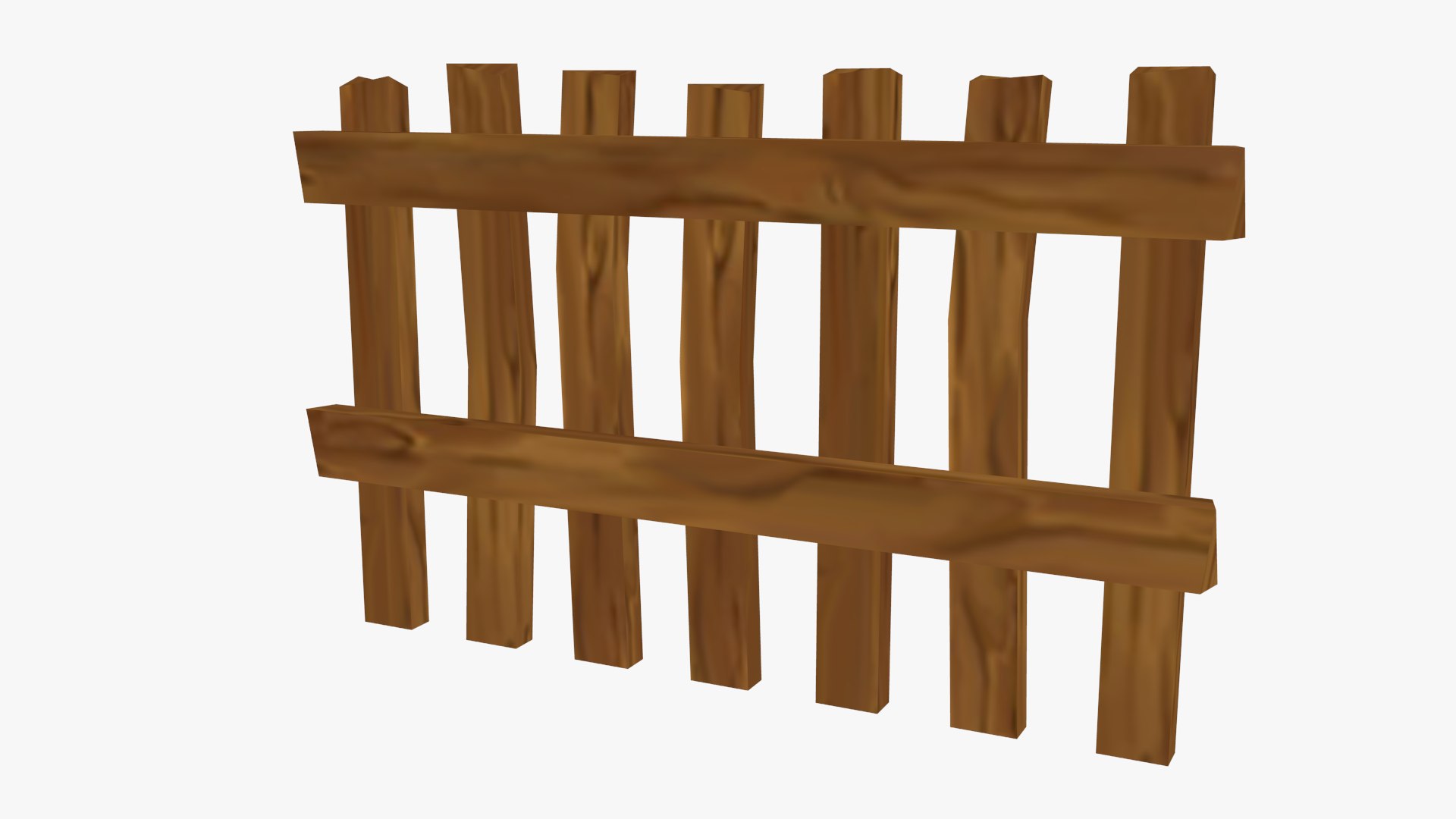 3ds Ready Cartoon Wooden Fence