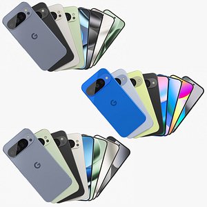 Google Pixel 10 and 10 Pro and 10 Pro XL Collection 3D model