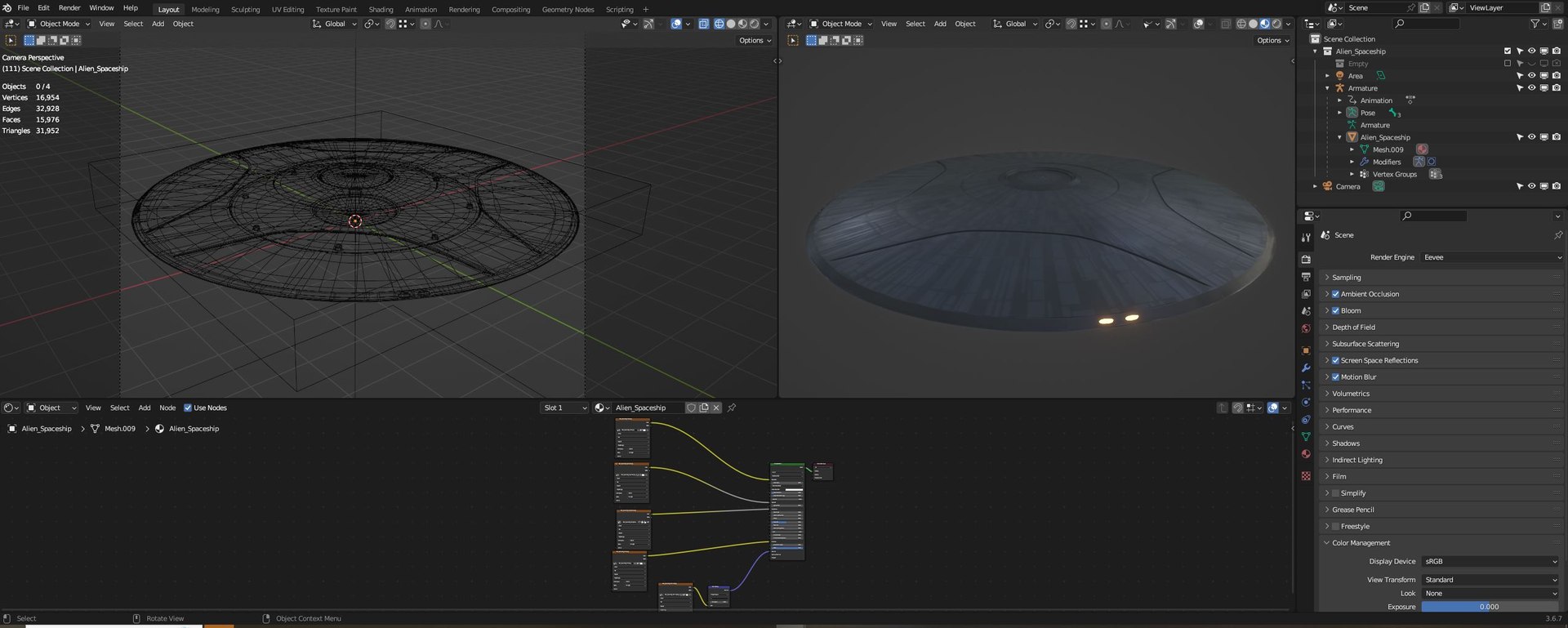 Alien Spaceship - Flying Saucer 3D Model - TurboSquid 2180749
