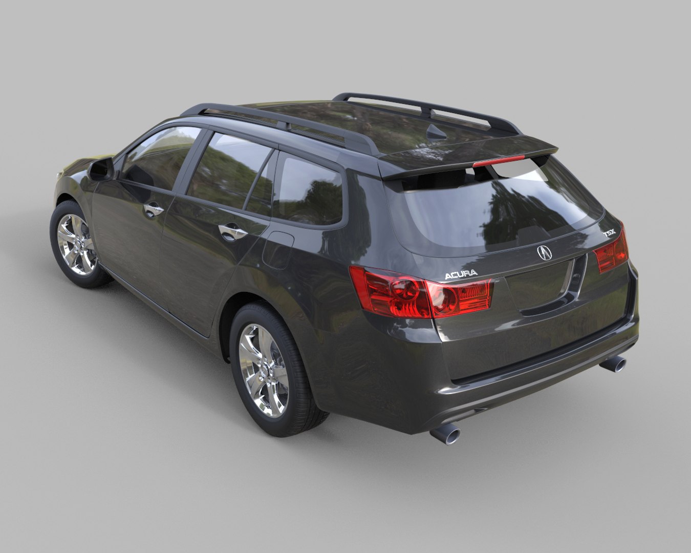 3d Model Acura Tsx Wagon 2015