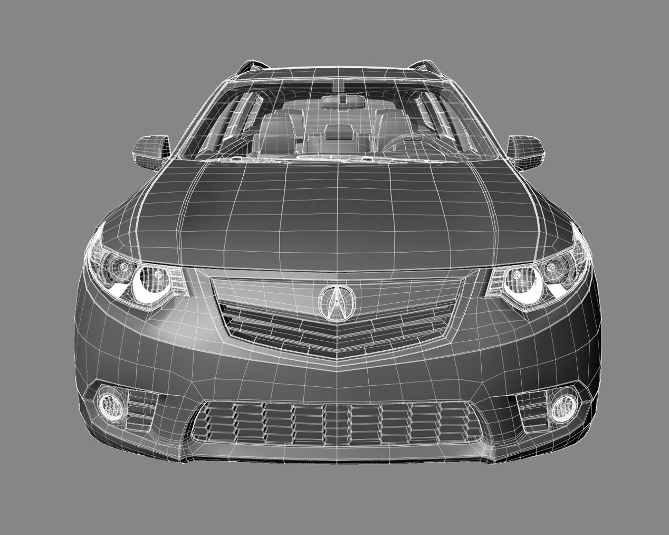 3d Model Acura Tsx Wagon 2015