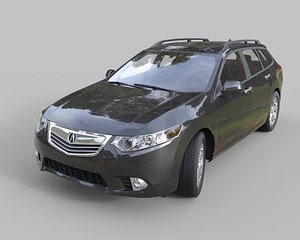 3d model acura tsx wagon 2015