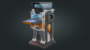 Sci-Fi Computer - Low Poly - Game Ready - PBR