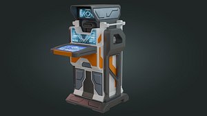 Sci-Fi Computer - Low Poly - Game Ready - PBR