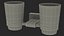 Ensemble d'accessoires muraux pour salle de bain Chrome