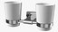 Ensemble d'accessoires muraux pour salle de bain Chrome